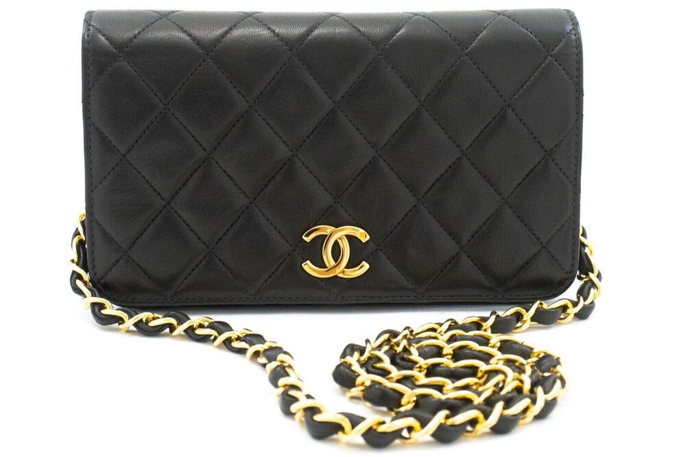 Chanel Vintage Full Flap Quilted Lambskin Mini